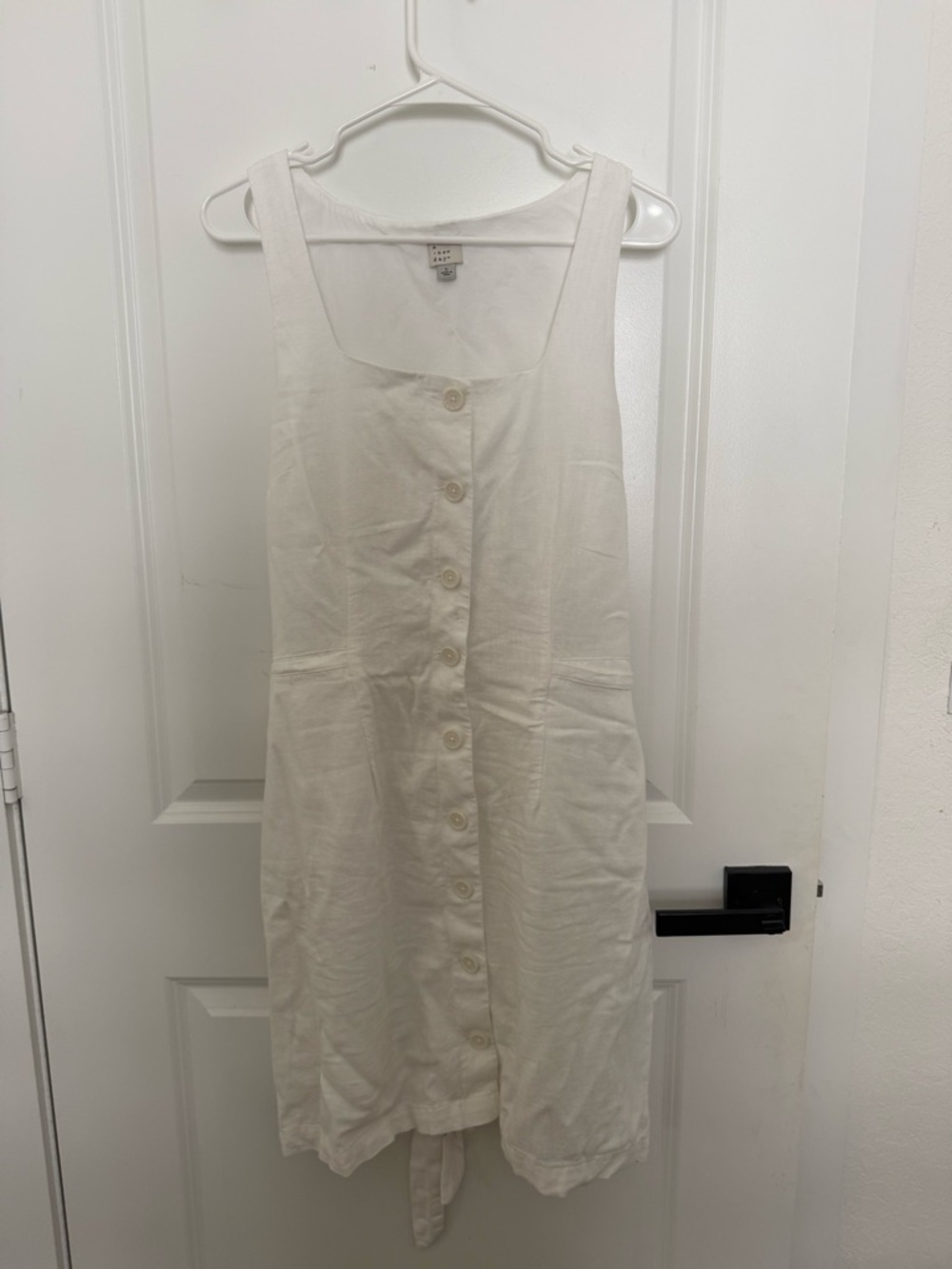 White Linen Dress